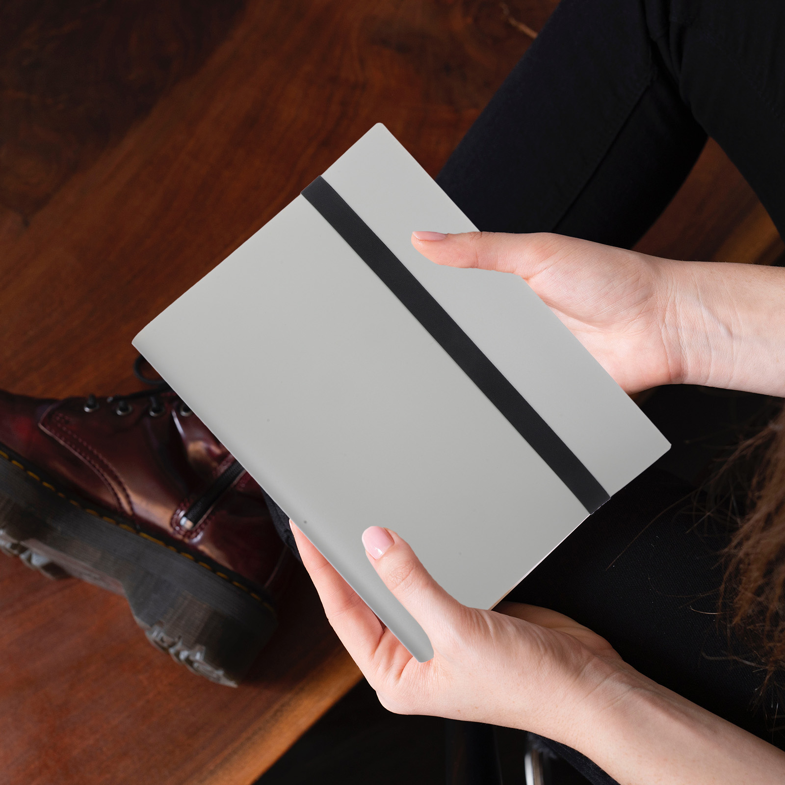 OUNONA Album de Rangement pour Cartes Classeur de Cartes à Jouer Gris PP 1Ensemble pour Collectionneurs