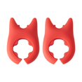 thumbnail image 2 of 2PC Spoon And Lid Rest 2 PCS Spoon Pot Pan Holder Spatula Bracket Clips Heat Resistance Non Slip Silicone Pot Spoon Holder Pot Clip Holder Fun Cartoon Spoon Rest For Pot Kitchen Gadget Red, 2 of 7