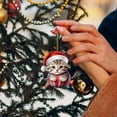 thumbnail image 5 of WIFKLSIIPG 2D Acrylic Funny Cat Christmas Tree Ornament Cat Acrylic Ornament Acrylic Double Printing Funny Christmas Pendant Christmas White Elephant Gift 2D Fun Pendant, 5 of 5