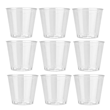 30 Pcs Verres à Shooter Jetables en Plastique Transparent - 1oz/28ml, pour Fête/mariage/anniversaire, Réutilisables/jetables
