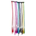 thumbnail image 2 of 12pcs Colored Handmade Braided Wig Hair Extensions Fake Hair Pieces Dirty Braid, 2 of 7