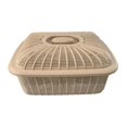 thumbnail image 3 of jifeng Fruit Basket with Lid Countertop for Kitchen Counter Bread Basket with Cover Khaki Medium, 3 of 9