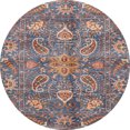 thumbnail image 1 of Ahgly Company Indoor Round Abstract Rosy Purple Oriental Area Rugs, 7' Round, 1 of 6