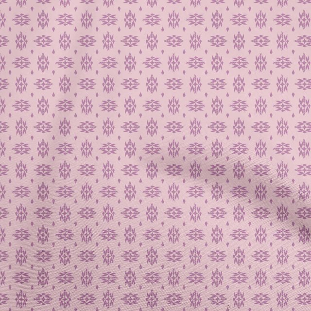oneOone Cotton Poplin Light Pink Fabric Geometric Craft Projects Decor Fabric Printed By The Yard 56 Inch Wide
