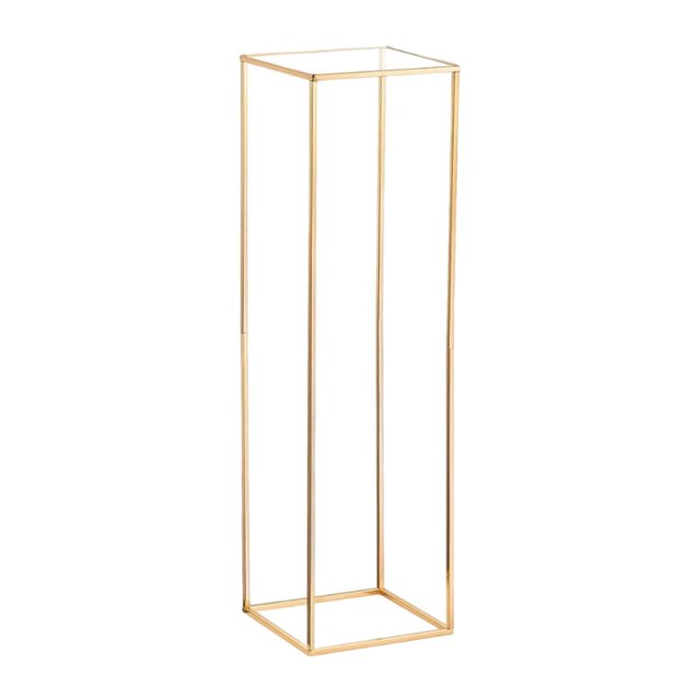 simhoa Wedding Flower Stand,Floral Display Rack Wedding Centerpieces Vase Column Geometric Centerpiece Stand,for T Stage,Living Room 100cmx30cmx30cm