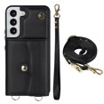 thumbnail image 3 of Crossbody PU Leather Phone Case For Samsung Galaxy S23 S22 Plus Note 20 Ultra Wallet Card Slots Magnetic Lanyard Cover, 3 of 5
