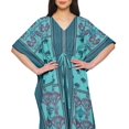 thumbnail image 4 of Moomaya Ladies Plus Size Kaftan Summer Wear Beach Coverup Kimono Caftan Dress, 4 of 6
