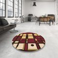 thumbnail image 4 of Ahgly Company Tapis d'Intérieur Lavable en Machine Carré Transitionnel Bronze Brun, 4 Pieds Carré, 4 of 7