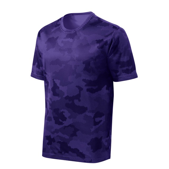 Gravity Threads CamoHex Short-Sleeve T-Shirt - Purple - 2X-Large