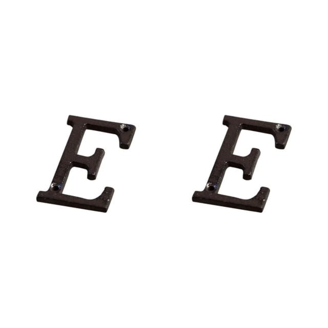 Youkk Iron Decoration Doorplate Durable And Rustproof Wide Application Not Easy To Fade Metal Metal Letters House Numbers B17--E 2Set