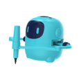 thumbnail image 2 of Bunblic Drawing Robot for Kids Educational Portable Creative Preschool Game Cute Lightweight Learning Toy for Children Birthday Gift Dark Blue, 2 of 8