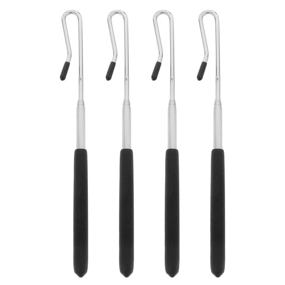 4 Pcs Tiges de Commande de Marionnettes en Métal Poignées de Bras 55 cm Accessoire pour Ventriloque et Marionnettes Demi-Corps