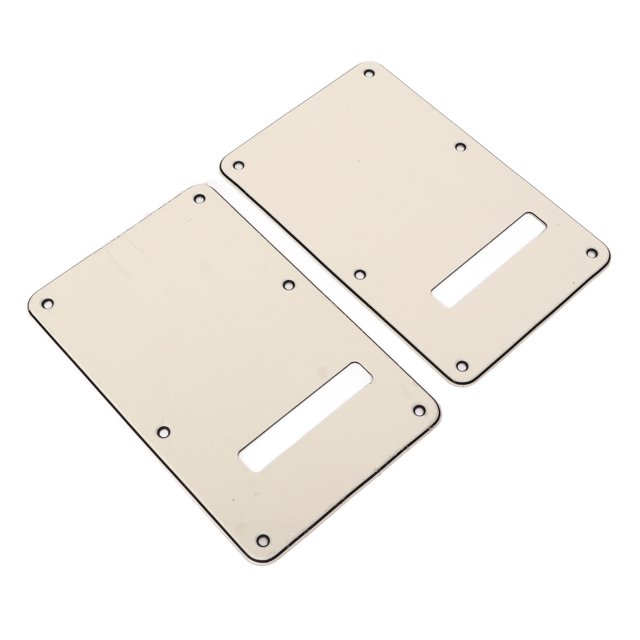 Electric Guitar Backplate, Guitar Pickguard Safe Gift 2Pcs Effective Protection For Music Instrument White,Beige,Black