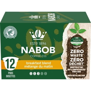 Nabob Petit déjeuner Mélange de café 100% Des pods compostables