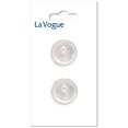 thumbnail image 1 of LA VOGUE bouton à 2 trous 22 mm (7/8 in) blanc, 1 of 2