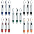 thumbnail image 1 of 15 Pieces Multicolor Ballpoint Pens 4 Colors In 1 Retractable Ballpoint Pens, 1 of 5