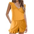 thumbnail image 2 of EQWLJWE Summer Saving!2024 One Piece Swimsuit Women Built In Bra Shorts Bathing Suits Full Coverage Ruffle Romper Swimsuits with Pockets, 2 of 6