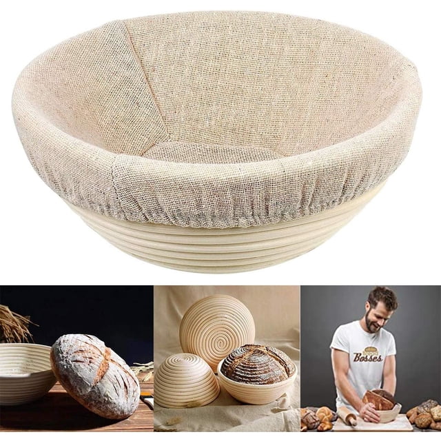 Panier de Fermentation avec insert en Lin pour Fabrication de Pain