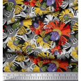 thumbnail image 2 of Soimoi Georgette Viscose Fabric Flower Artistic Print Fabric by Yard 42 Inch Wide, 2 of 3