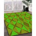 thumbnail image 3 of Ahgly Company Tapis Rectangulaire Lavable en Machine Intérieur Vert Transitionnel, 6 Pieds x 9 Pieds, 3 of 7