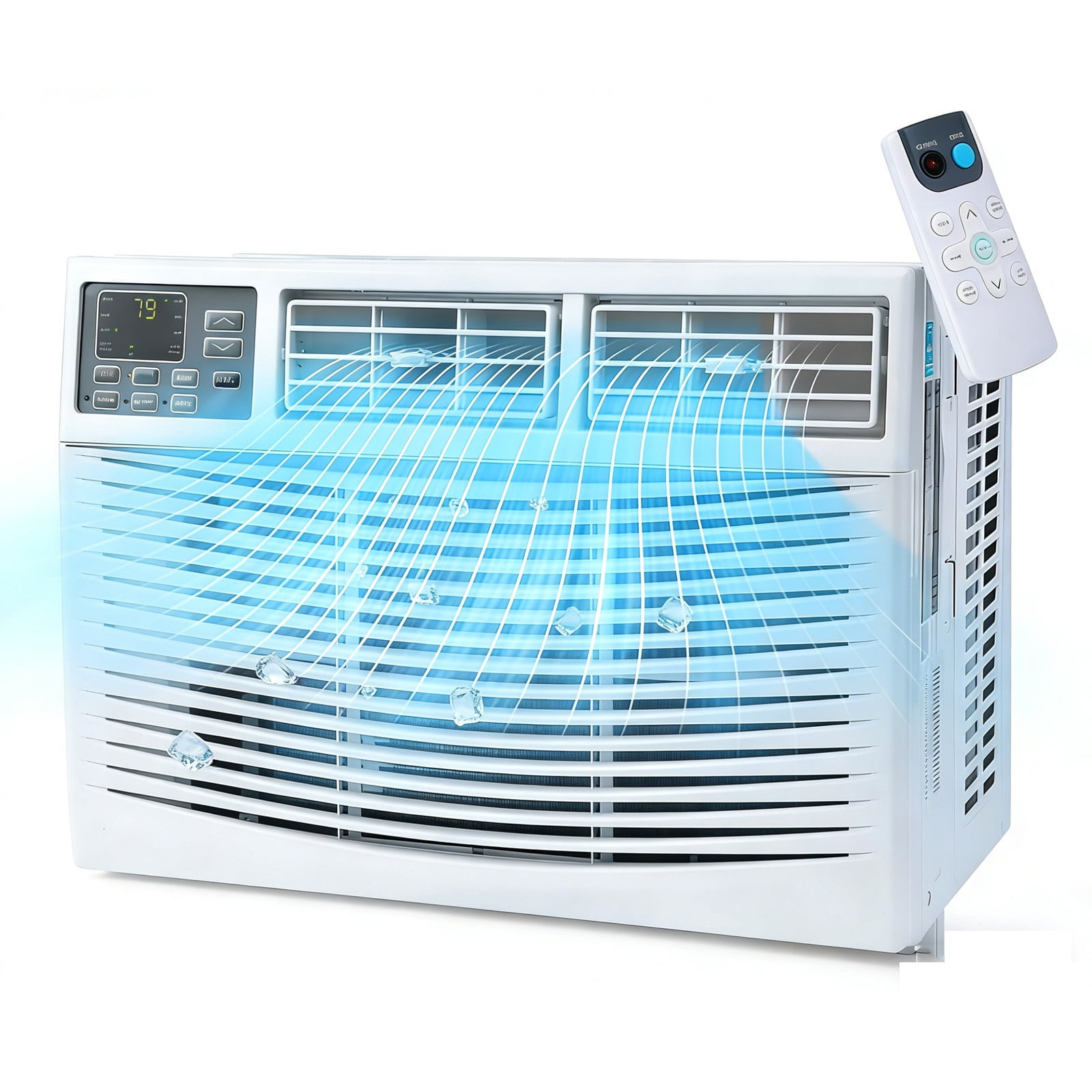 CazToi 12000 BTU 550 sq ft 115V WiFi & Remote Smart Window Air Conditioner