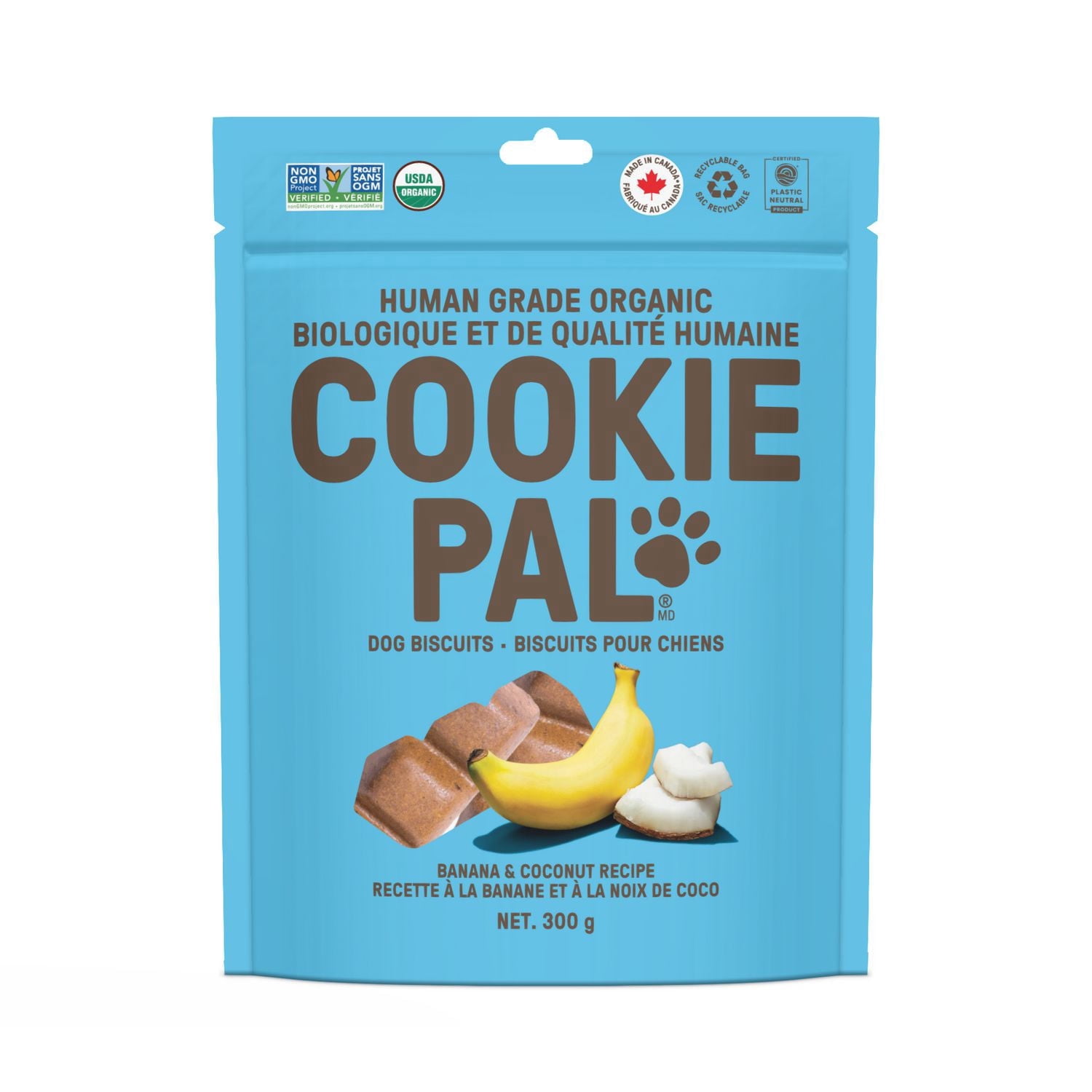 Cookie Pal Biscuits Pour Chiens Recette a Banane et a la Noix de Coco