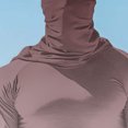 thumbnail image 4 of Handshe Summer Print Lightweight Skin Jacket, Breathable Sun Protection UPF 50+ UV Resistant with Face Cover Sleeves, Hiking Outdoor Sports Rash Guard Hooded Shirt,Plus Size, 4 of 5