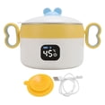 thumbnail image 2 of Bol Chauffe-Aliments Électrique, Bol Chauffe-Aliments Isolé Rechargeable par USB 450 ml en Acier Inoxydable 316 pour la Maison, 2 of 7
