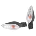 thumbnail image 1 of Turn Signal, Yellow Light Durable Low Power Consumption 2pcs 12V Turn Lamp  For Motorbike Black Lens,Transparent Lens, 1 of 8