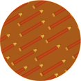 thumbnail image 1 of Ahgly Company Tapis de Zone Carré Transitionnel Néon Orange Lavable en Machine, 3 Pieds Carré, 1 of 7