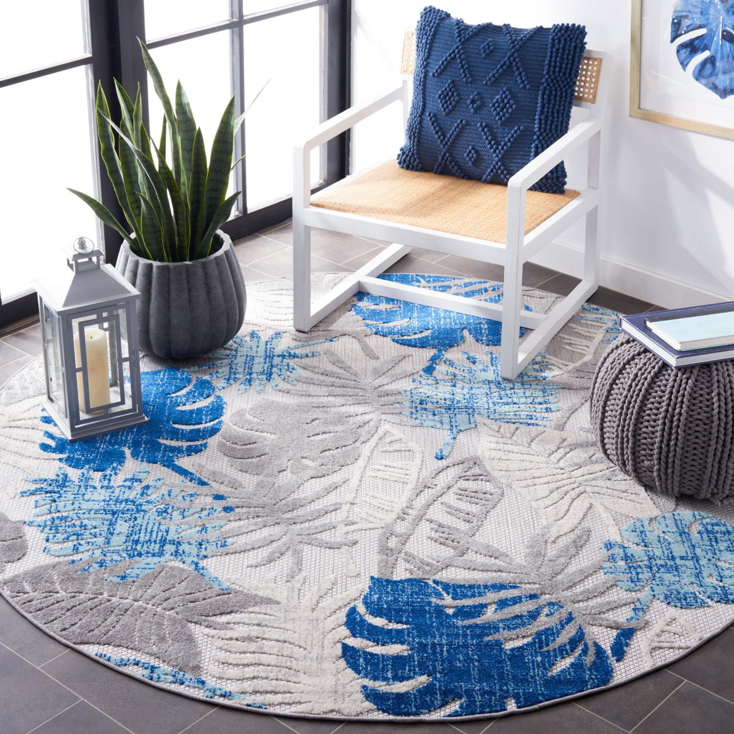 SAFAVIEH Cabana Kuzman Floral Outdoor Area Rug