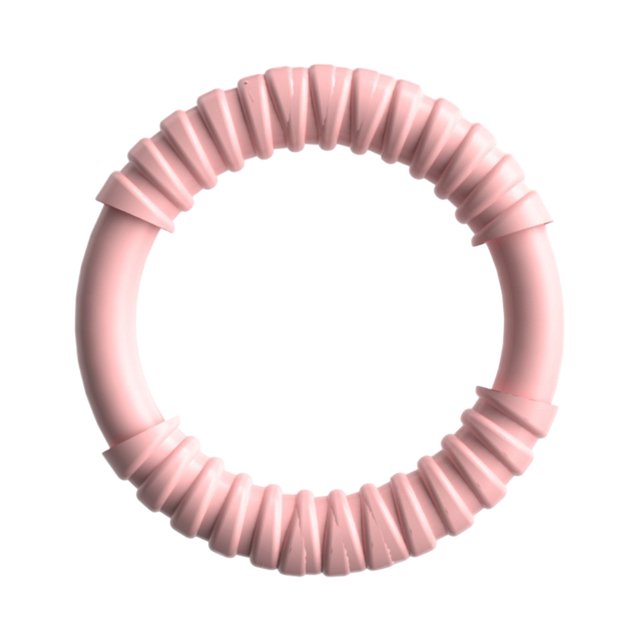 Heavy Duty Chew Ring Toy for Aggressive Chewers Durable Rubber Teether Training Outdoor Play for Large Medium Breed Dogs