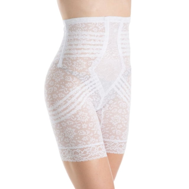 Women's Rago 6207 Lacette Extra Firm No Roll High Waist Leg Shaper (White 7X)