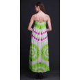 thumbnail image 3 of Bimba Robe Longue Chic Imprimée Teinture sur Nœuds pour Femme, Style Bohème, Maxi d'Été, Tenue de Plage - X-Grand, 3 of 6