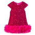 thumbnail image 1 of felwors Robe à Paillettes pour Tout-Petites Filles, Ligne A, Scintillante, Sans Manches, Robe de Mariée, Robes de Fête pour Filles, 1 of 7