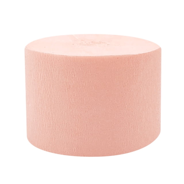 WLOELOEW Peach Crepe Paper Roll For Diy Crafts Party Decor 4.5Cm X 25M Peach Color Paper Material 1 Roll D
