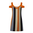 thumbnail image 4 of Robe d'Été pour Femmes 2024 Mode Grande Taille Aguichant Décontractée à Manches Courtes Imprimée Sans Bretelles Robe à Bretelles Rabais de 50 % Liquidation!, 4 of 5