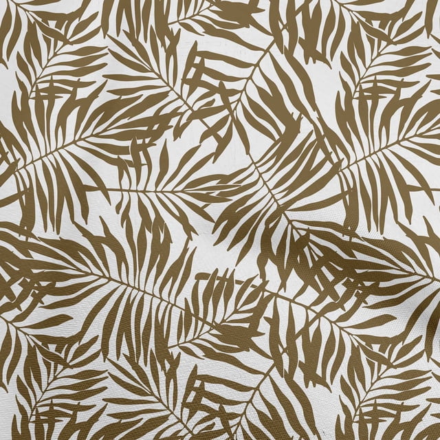 oneOone Polyester Spandex Dark Olive Green Fabric Leaf Craft Projects Decor Fabric Printed By The Yard 56 Inch Wide