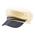 thumbnail image 1 of Baohd Bonnet Femme Mode Style Britannique Rétro Multicolore Garde au Chaud Doux Confortable Absorbant la Sueur Gris Crème Coton, 1 of 6