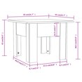 thumbnail image 4 of vidaXL Coffee Table Smoked Oak 55x55x42 cm Engineered Wood, 4 of 4