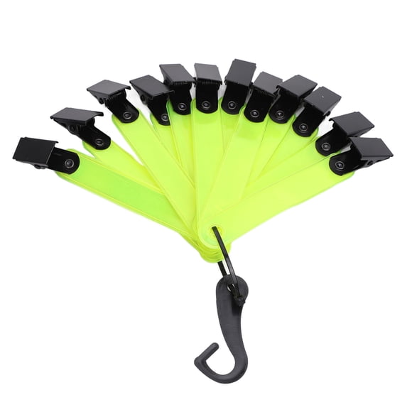 Marqueurs de Sentier en PVC Légers pour Arbre, Lot de 12 Panneaux de Sentier Réfléchissants avec Pinces, pour la Chasse, Plein Air