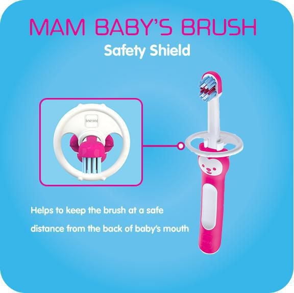 MAM Learn to Brush Set, Baby Toothbrush Set, Boy, 5+ Months