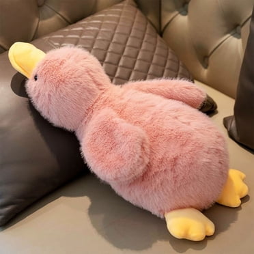 Latrodar Kids Christmas Gifts Plushies Cute Hair White Ducks Doll Toy Yellow Ducks Doll Stuffed Animals Graduation Gifts for Her