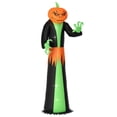 thumbnail image 1 of HOMCOM 9ft Inflatable Halloween Pumpkin Ghos w/Build-in LEDs Party Decor, 1 of 10