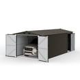 thumbnail image 2 of Sunjoy 10 ft. x 20 ft. Outdoor Storage Shed, Carport, Tan, 2 of 11