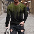 thumbnail image 1 of Meichang T-Shirt à Manches Longues pour Homme, T-Shirts Graphiques pour Hommes Tendance avec Imprimé 3D à Illusion d'Optique, T-Shirts à Col Rond Originaux à Manches Longues pour Homme, 1 of 5