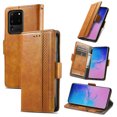 thumbnail image 1 of Case for Samsung Galaxy S20 Ultra 5G Cover Leather Wallet Folio Case Book Design Flip Magnetic Closure - Yellow, 1 of 1