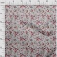 thumbnail image 3 of oneOone Viscose Jersey Light Gray Fabric Floral Sewing Craft Projects Fabric Prints By Yard 60 Inch Wide, 3 of 4
