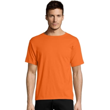 Hanes T-Shirt à Col Ras du Cou ComfortBlend EcoSmart pour Hommes, TG, Orange Sécurité, TG