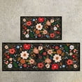 thumbnail image 2 of Retro Floral Pattern Floormat for Indoor Living Areas with Non- Water Absorbent Polyester Carpet for Home Décor and Everyday Use, 2 of 6